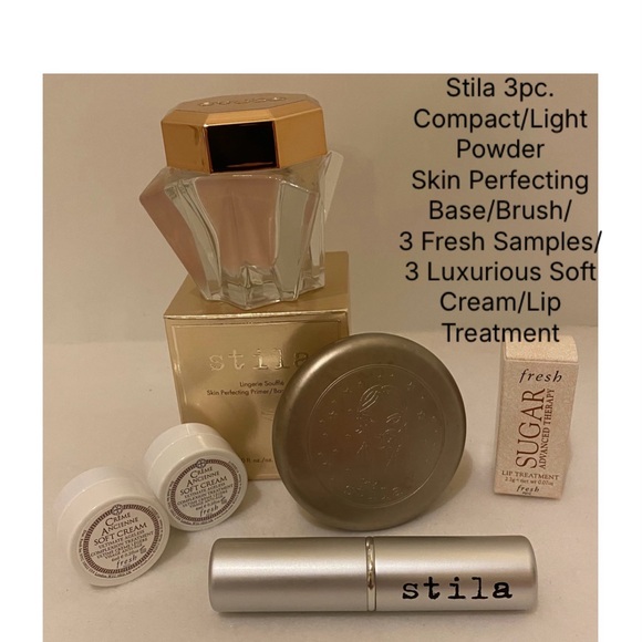New Stila Compact Light Powder/Base/Brush/Fresh Luxe Samples - Picture 1 of 16